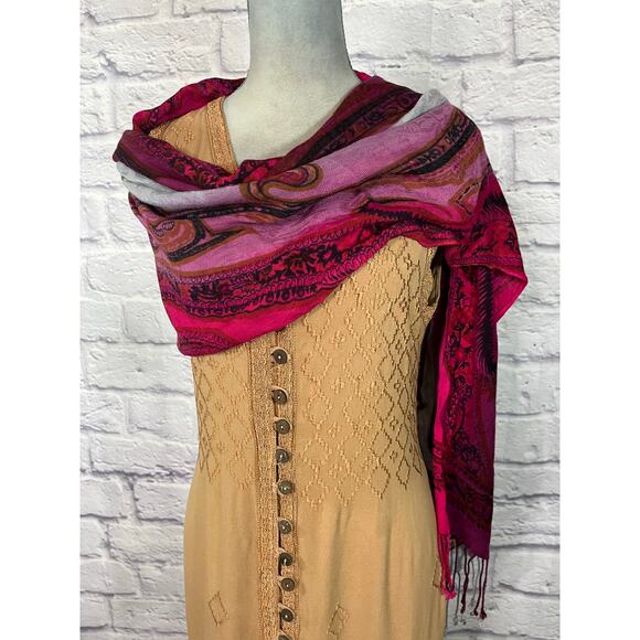 Vintage Pashmina Style Scarf - Picture 1 of 4